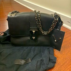 Valentino Garavani Rockstud Chain Link Shoulder Bag